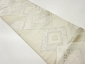 華文に菱・草花・宝模様織出し袋帯